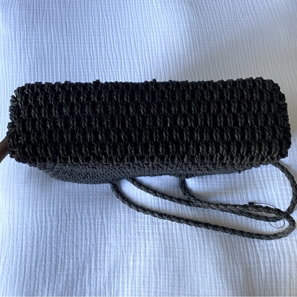 Woven Black Tote - Picture 7 of 7